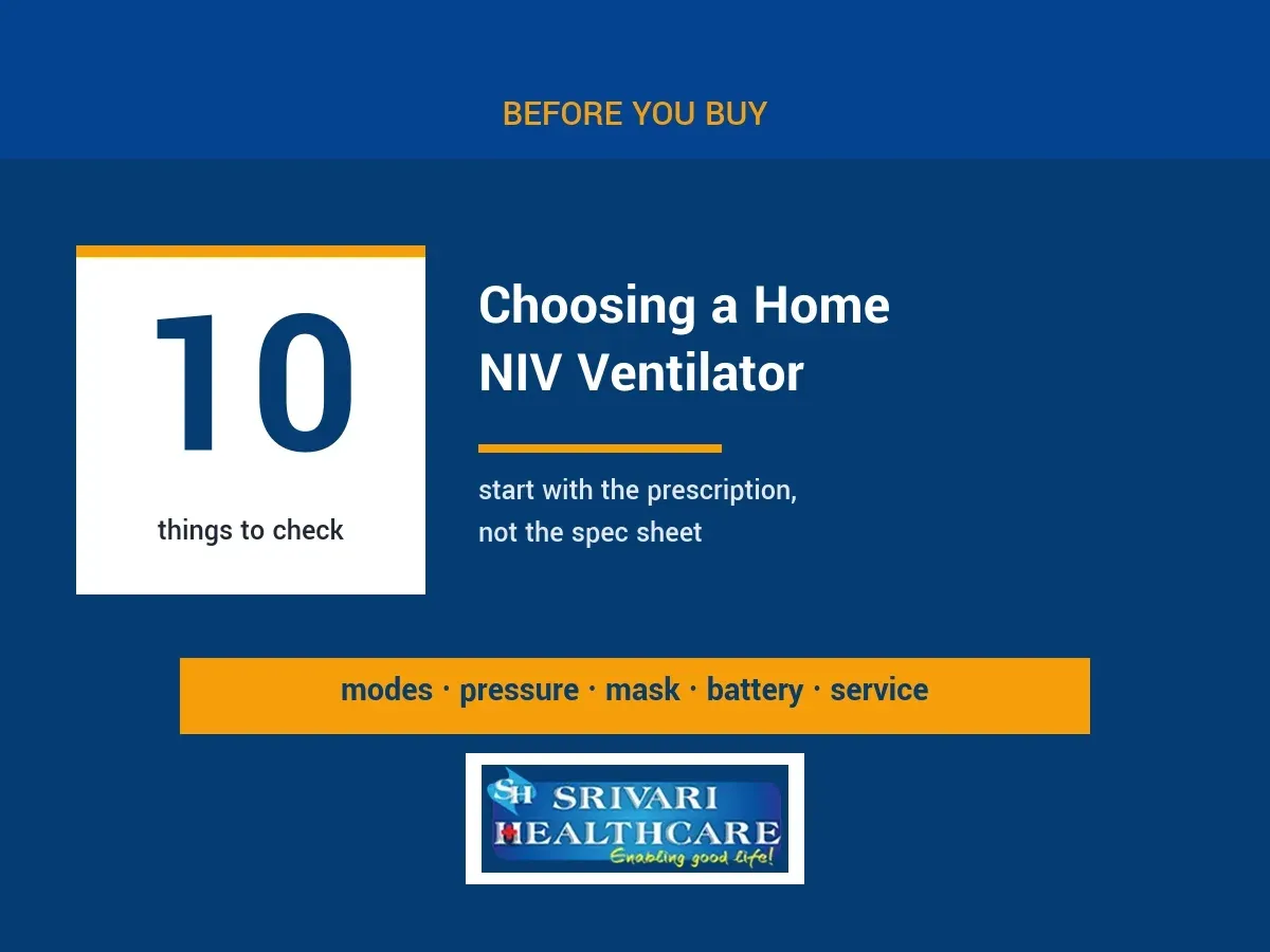 How to Choose a Home NIV Ventilator: 10 Things to Check Before Buying
